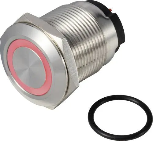 TRU COMPONENTS TC-13224192 ONPOW6319F-10E/Q/R/12V/S Drucktaster 36V DC/AC 2A 1 x Aus/(Ein) tastend Rot IP65 1St.