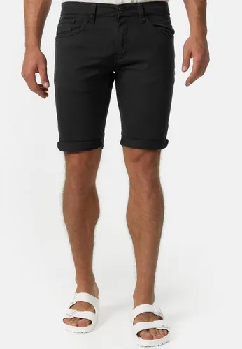 Indicode Jeansshorts Villeurbanne - Elastische Baumwoll-Qualität in Schwarz, Größe L - Herren-Shorts aus 98% Baumwolle und 2% Elasthan für perfekten Tragekomfort, ideal für den Sommer.
