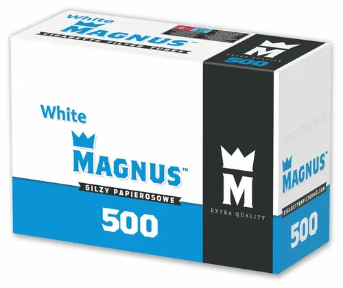 Magnus Zigarettenhülsen King Size White Filter Hülsen (1 Packung a 500 Stück)
