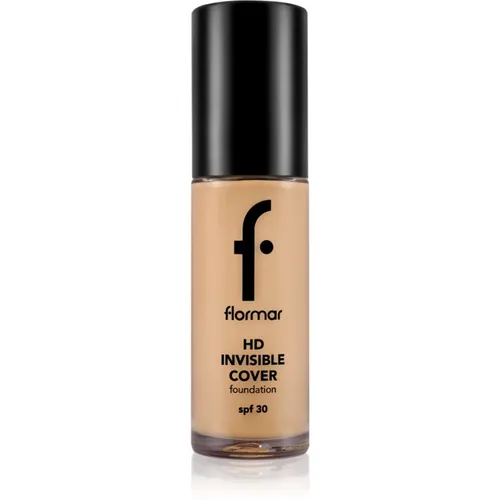 flormar HD Invisible Cover Foundation Leichtes Make-up mit aufhellender Wirkung SPF 30 Farbton 80 Soft Beige 30 ml