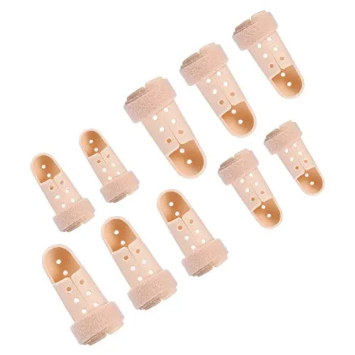 SUSSURRO 10 Stücke Fingerschutz Finger Extension Splint Hammer | Finger Schutz Finger Schiene Klammer Kunststoff Fingerschiene Finger Verlängerungsschiene Basketball Finger Gelenkschutz