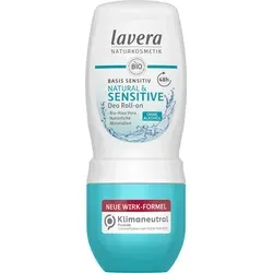 Lavera Deodorant Roll-on basis sens.natu 50 ml - Körperpflege - sanfter, natürlicher Schutz für empfindliche Haut, ohne Aluminiumsalze, ideal für den täglichen Gebrauch.