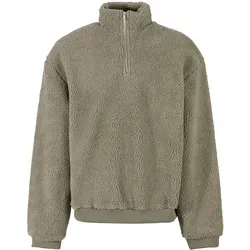 Urban Classics Oversized Teddy Troyer 4XL palegreen - T-Shirts für Herren, lässiger Oversized-Schnitt für ultimativen Komfort und vielseitige Styles, perfekt für Streetwear und entspannte Outfits.