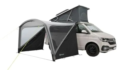 Outwell Touring Shelter Air – Aufblasbares Busvorzelt - Caravan-Zubehör mit schnellem Aufbau durch One Air System, ideal für zusätzlichen Schutz und Schatten für Wohnmobile und Vans. UV-Schutz UPF 30+ und viel Kopffreiheit.