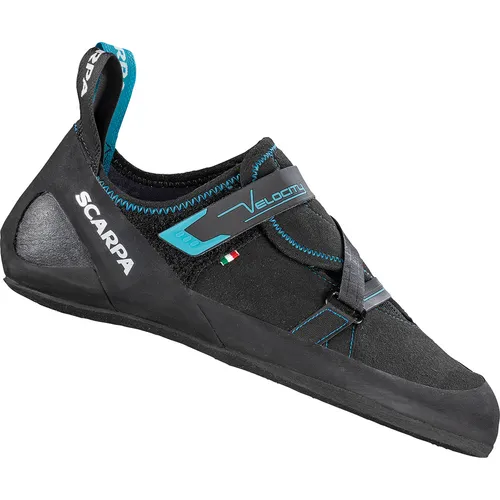 Scarpa Velocity Kletterschuhe Größe 43.5, schwarz - Kletterschuhe für Einsteiger, bieten extra Komfort und optimale Passform für sicheres Klettern.
