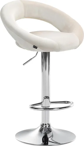 CLP Barhocker Olinda Samtbezug in beige von CLP