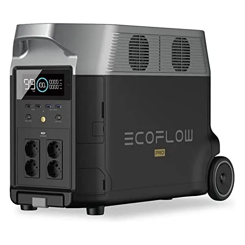 EF ECOFLOW DELTA Pro tragbare Powerstation - Generatoren mit 3600Wh Kapazität und erweiterbarem System bis zu 25kWh, ideal für Zuhause und Reisen, bietet enorme Leistung und vielseitige Lademöglichkeiten.