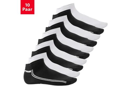 Footstar Füßlinge Sneak It! Damen & Herren Motiv Sneaker Socken (10 Paar)