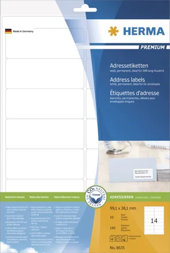 Adressaufkleber von HERMA