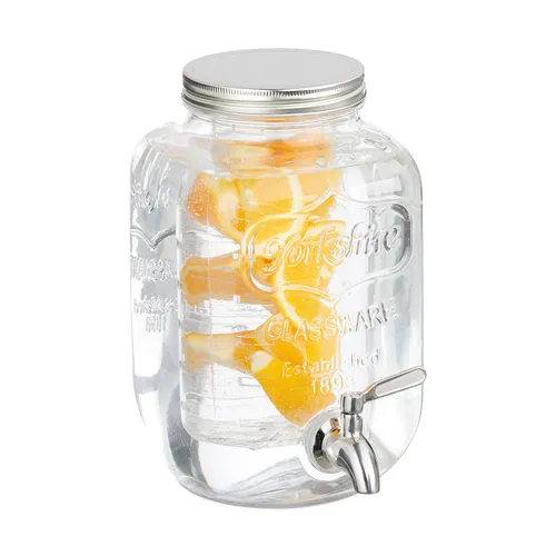 Getränkespender Saftspender Limonadenspender Cocktail Behälter Fruchteinsatz 4 L