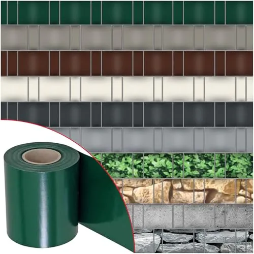 NOOR Sichtschutzstreifen PVC BLICKDICHT für Doppelstabmattenzaun - Gartensichtschutz mit 630 g/m², blickdicht und wetterfest. Ideal für Garten, Balkon oder Terrasse – schützt Ihre Privatsphäre und ist einfach zu montieren.