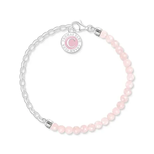 THOMAS SABO Charm-Armband mit Beads und Kettengliedern - Armbänder für Damen aus recyceltem 925 Silber, 16-19 cm, einzigartiges Design und ideale Geschenkidee für jeden Anlass.
