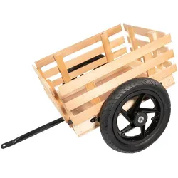 Lemodo Anhänger mit Luftreifen für Gokart - Zubehör für Kinderfahrzeuge, stabiler Trailer mit Luftreifen für sicheren Transport von Spielzeug und mehr, ideal zur Förderung von Kreativität und motorischen Fähigkeiten.