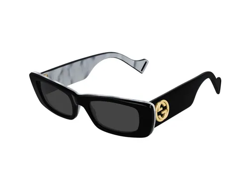 GUCCI Womens GG0516S Sunglasses, Black-Black-Grey, 52 von GUCCI