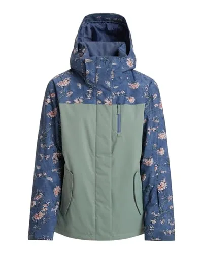 ROXY JETTY BLOCK Jacke 2025 - Wild Wind Chloe Blossom - M - Stylische Snowboardjacke mit 10K ROXY DryFlight Technologie, nachhaltig aus recyceltem Material, ideal für kalte Tage auf der Piste.