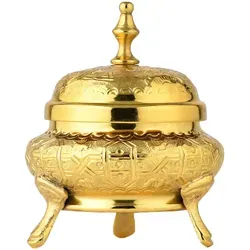 Marrakesch Zuckerdose Nabih Gold - Orientalische Deko - Zuckerdosen aus der Marrakesch Kollektion, ideal zur stilvollen Tischdeko und Aufbewahrung, verleiht jedem Raum ein Hauch von Orient.
