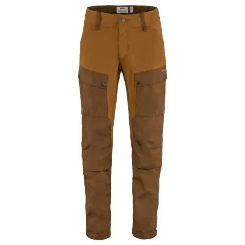 Fjällräven Keb Trousers M timber brown-chestnut 48 Short - Wanderhosen für Herren mit strapazierfähigem Stretchmaterial und G-1000-Gewebe, ideal für Trekkingtouren. Ausgestattet mit Belüftungsreißverschlüssen und praktischen Taschen für optimalen Komfort.