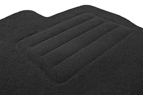 Fußmatten Velours Autoteppich passend für FIAT 500e Fahrer schwarz