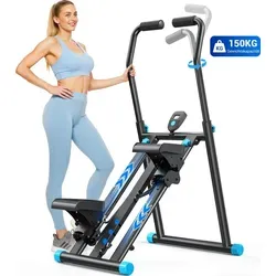 Klappbarer Stepper & Vertical Climber Heimtrainer – 3 Stufen, höhenverstellbar, LCD-Display