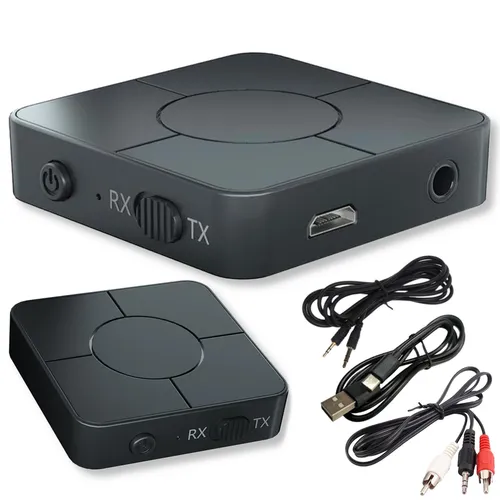 Sender-Empfänger-Sender-Audioadapter Bluetooth 5.0 Klinkenanschluss 3,5 mm AUX