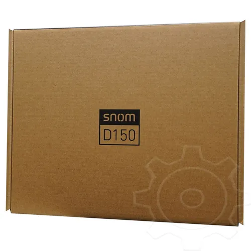 Snom Telefon D150, schwarz, schnurgebunden - Festnetztelefon mit 2 SIP/VoIP-Konten, hochauflösendem 6,7 cm TFT LCD-Display und intuitiver Bedienung durch programmierbare SmartLabel-Tasten. Ideal für professionelle Nutzung.