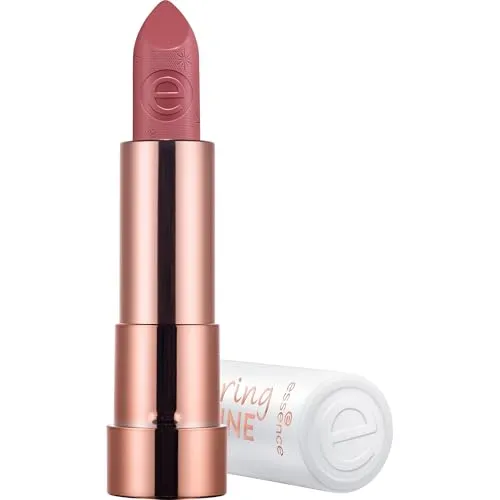 Essence Veganer Lippenstift Collagen Caring Shine – 204 My Way - Veganer Lippenstift mit Hyaluronsäure für pralle Lippen. Mittlere Deckkraft und glänzendes Finish, ideal für gepflegte Lippen.