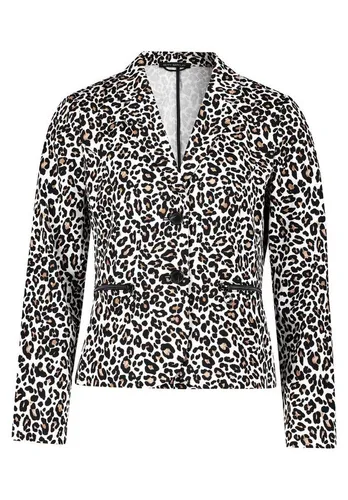 BETTY BARCLAY Kurzblazer mit Animalprint - Damen Blazer in Gr. 40, taillierter Schnitt für eine feminine Silhouette. Das trendige Animal-Muster und hochwertige Baumwoll-Elasthan-Mischung machen ihn zum idealen Business-Outfit.
