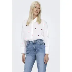 ONLY Female Onlnew Hemd - Box Fit Langarm - Blusen & Tuniken für Damen, aus 100% Baumwolle für optimalen Tragekomfort und lässigen Look.