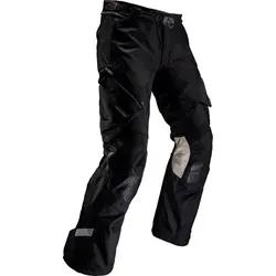 Leatt ADV MultiTour 5.5 Textilhose - Wasserdicht in Schwarz/Gold - Motorradhose mit langlebiger HydraDri® Evo Membrane (20.000 mm) für optimalen Wetterschutz und Atmungsaktivität, ideal für anspruchsvolle Touren.