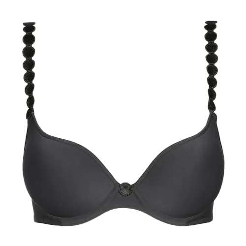 Marie Jo L'Aventure Tom BH 80E Charcoal - Funktionsunterwäsche mit tiefem Dekolleté, blickdichtem Design und glatten Cups für optimalen Tragekomfort und modischen Stil.