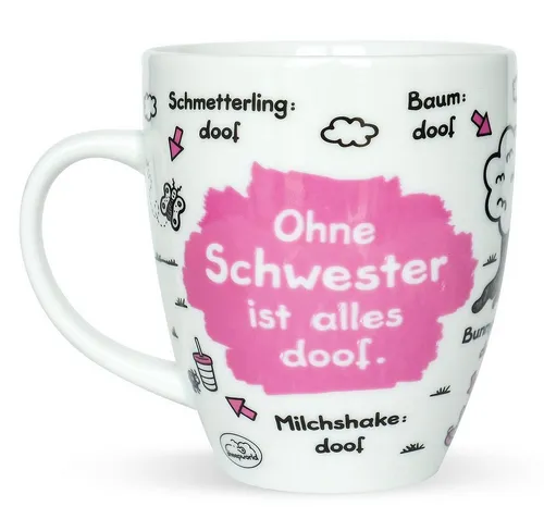 Kaffee- & Teebecher Pink von Sheepworld