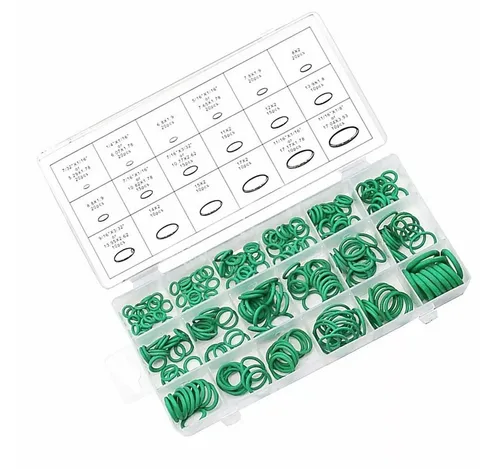 Kummert Business Klimaanlagen-Verkleidung Dichtung HNBR-O-Ring-Satz Ø 3-22 mm grün, Zubehör für Home Haus & Garten PKW KFZ Werkstatt, Dichtring-Set 270 Stück