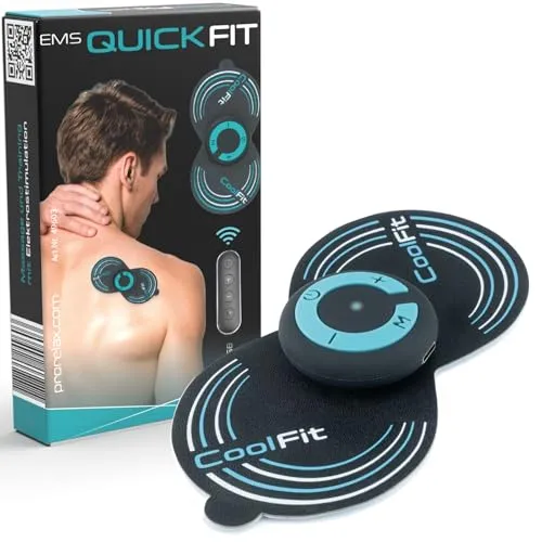 Prorelax Ems Quickfit 49603 Massage-Gerät, kompaktes Massagegerät, entspannende Massage, mit Elektroden, elektrische Stimulationstherapie