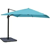 Gastronomie-Ampelschirm MCW-A96, 3x4m in türkis von MCW