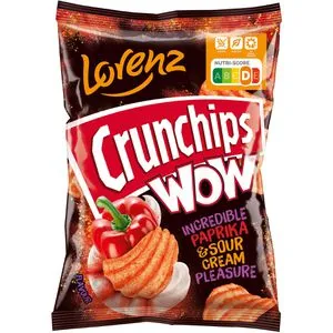 Lorenz Crunchips WOW Paprika & Sour Cream 110g