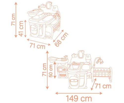 Smoby Baby Nurse Puppen-Spielcenter von Smoby Toys SAS