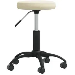 vidaXL Massagehocker mit Rollen - Drehbar und höhenverstellbar, komfortabler Samtbezug für Salon, Büro und Beauty Anwendungen