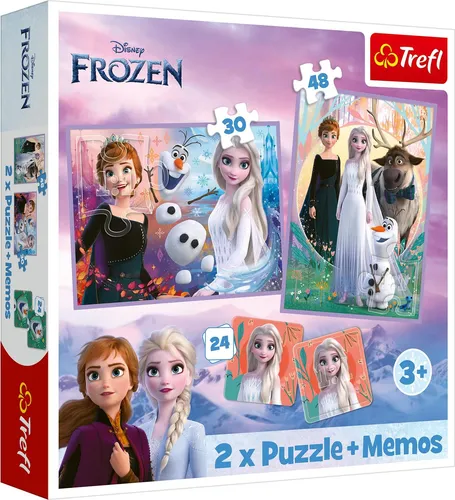 TREFL 3in1-Set Eisreich 2 ( 2x Puzzle +  Memory-Spiel)