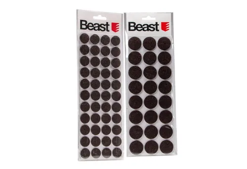 Beast Möbelfuß 68 selbstklebende Filzgleiter rund 20+28mm schwarz Möbelgleiter Set, (68-St), selbstklebend