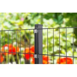 Pfosten für Stab- und Doppelstabmatte Anthrazit (RAL 7016) 220 cm