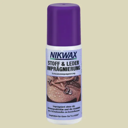 Nikwax Stoff und Leder Imprägnierung 125ml - Herren Schuhpflege, schützt effektiv vor Wasser und Schmutz für langlebige Schuhe.