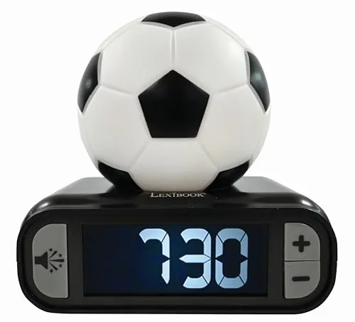Lexibook Fußball Nachtlicht-Wecker RL800FOLXB in schwarz von LEXIBOOK