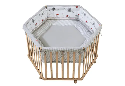 roba® Laufgitter Cosiplay Adam & Eule, 6-eckig mit Nestchen von roba®