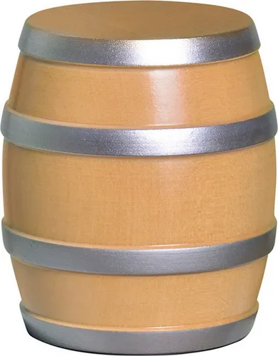 KWO Dekofigur Fass für Winzer - 9 cm Holzkunst - Nussknacker Dekofigur aus hochwertigem Holz, handgefertigt und ideal als besondere Geschenkidee für Winzer und Weinliebhaber.