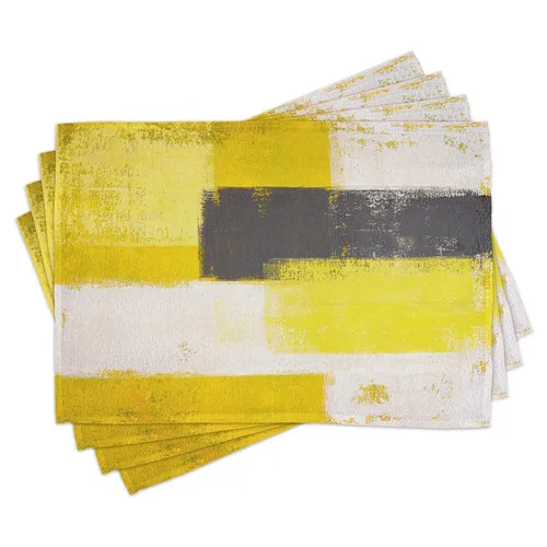 Tischset Platzset 4er Set Grunge Brushstrokes