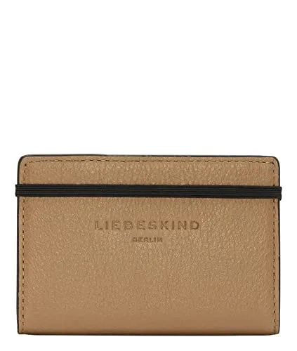 Liebeskind Berlin GRAY5 Edith Cardholder - Tiramisu - Damen-Geldbörsen aus weichem, fein genarbtem Glattleder, perfekt für einen eleganten Look in der Handtasche.