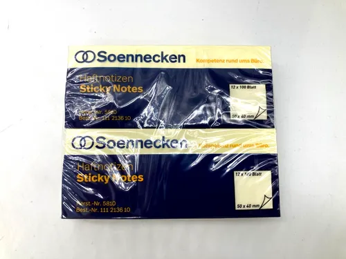 Soennecken Haftnotizen, 50x40mm, 12x100 Blatt (5810)