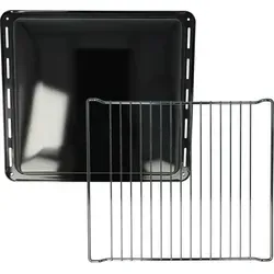 vhbwx Backblech, Gitterrost (2-tlg. Set) kompatibel mit Progress PBP5320X, PBP5360X, PBN3320X, PBN3320XC, PBP23100X Backöfen - 42,2 x 37,6 x 4 cm