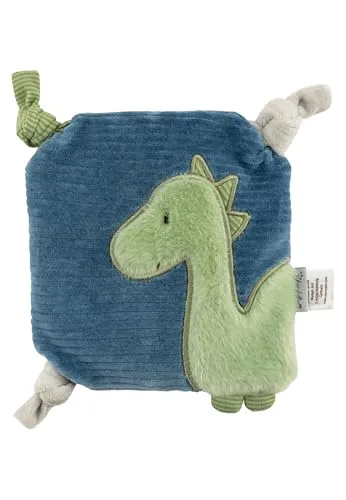 Sterntaler Wärmekissen Dino Rexi - wohltuendes Wärmekissen für Baby und Kinder mit niedlicher Applikationen - Kuscheltier spendet Trost und beruhigt, Haferkissen, mittelblau