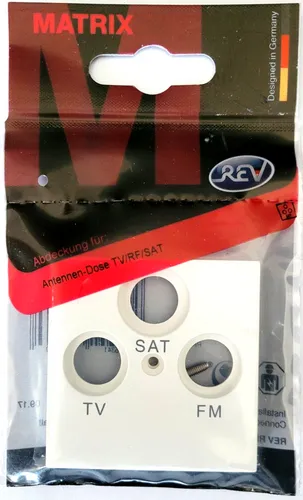 Antennendose TV/RF/SAT weiß matt Serie Matrix REV 0239640106